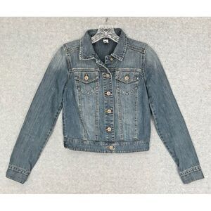 BP Denim Short Jacket Womens XS‎ Nordstrom Blue Jean Button Up Cotton Spandex